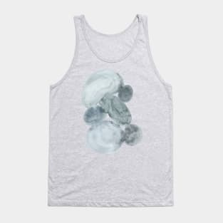 Blue Grey Stone Stack - Abstract Watercolor Minimalist Painting Tank Top